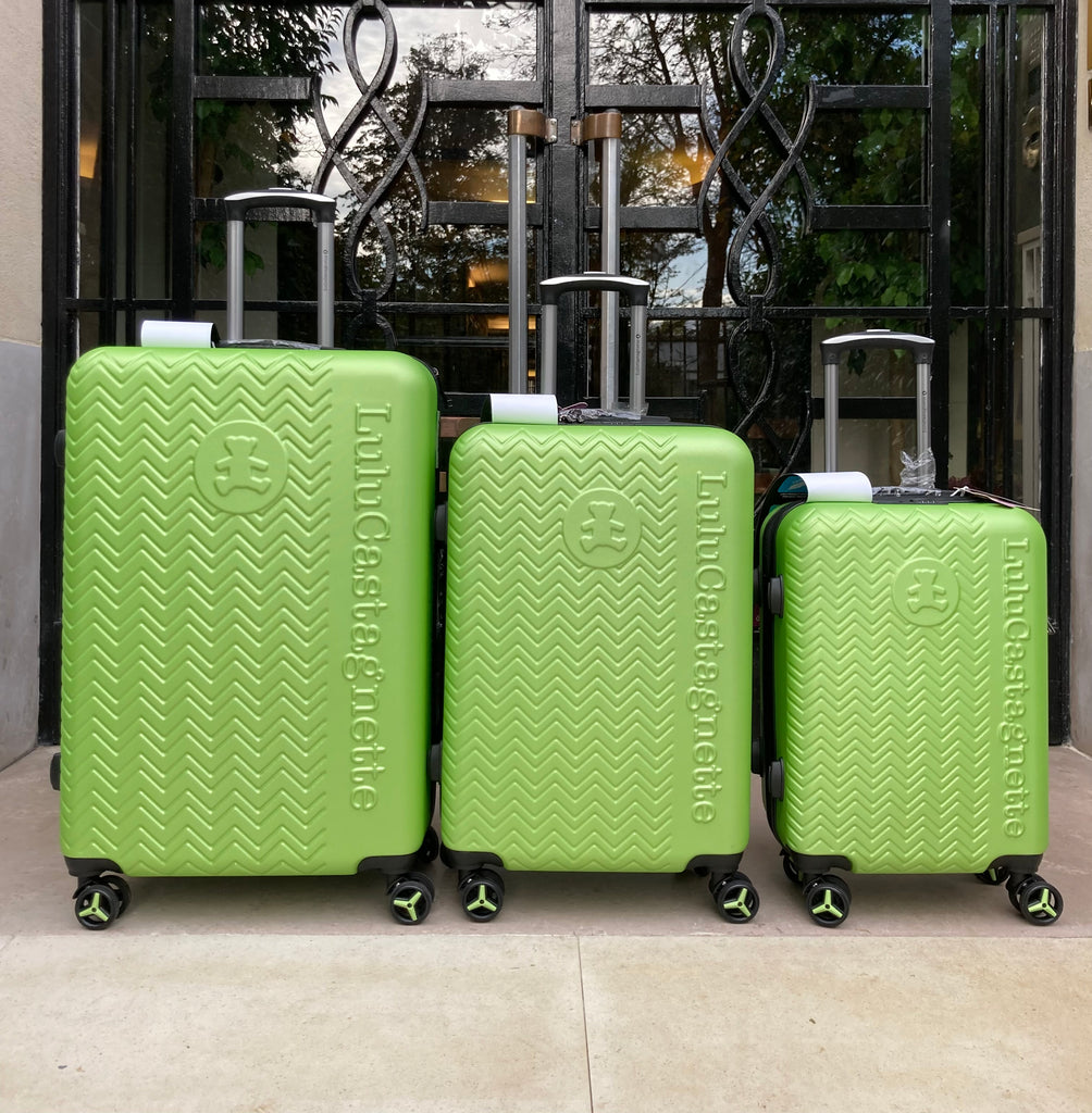 Set de 3 Valises Lulu Castagnette (Vert)