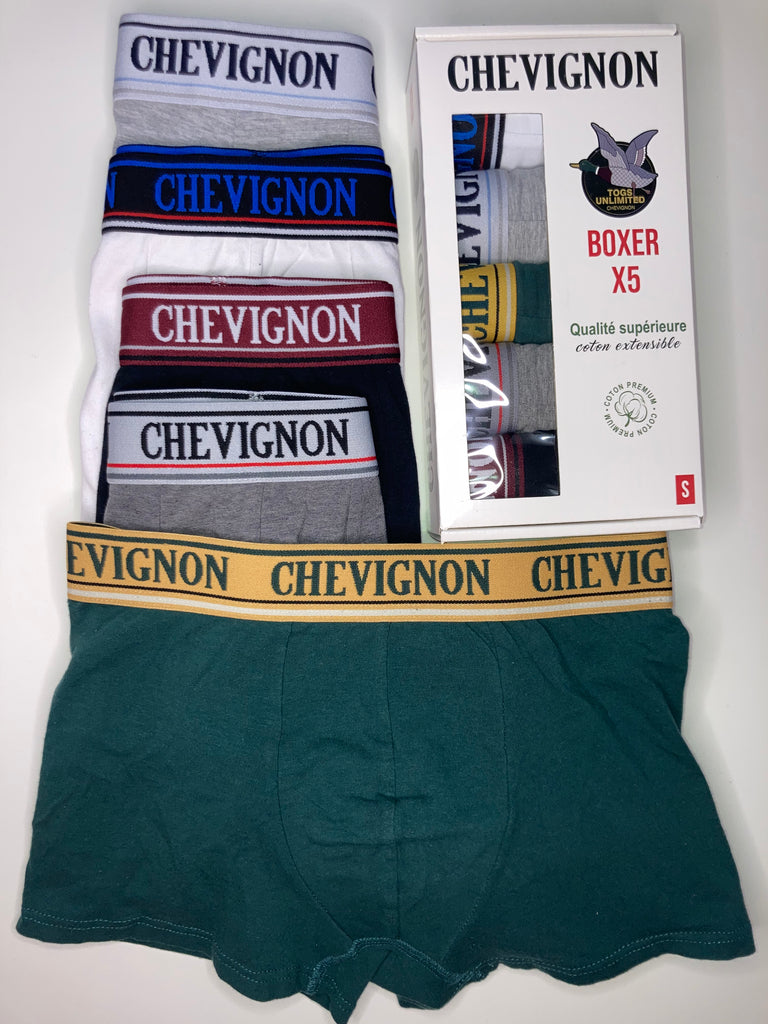 Boxer Chevignon Lot de 5 Coton Bio kamshoes