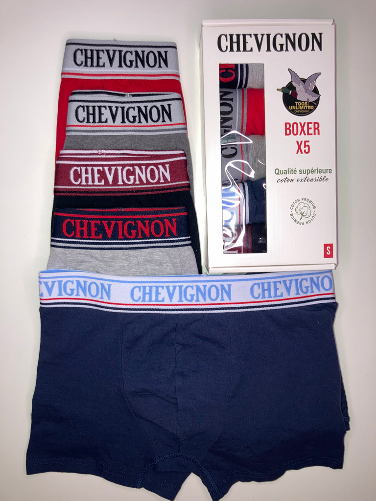 Boxer Chevignon Lot de 5 (Coton Bio)